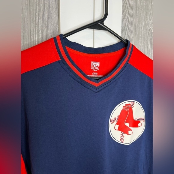 D18.16 Boston Red Sox Nike Cooperstown Collection Legend V-Neck Jersey Large - Picture 6 of 6